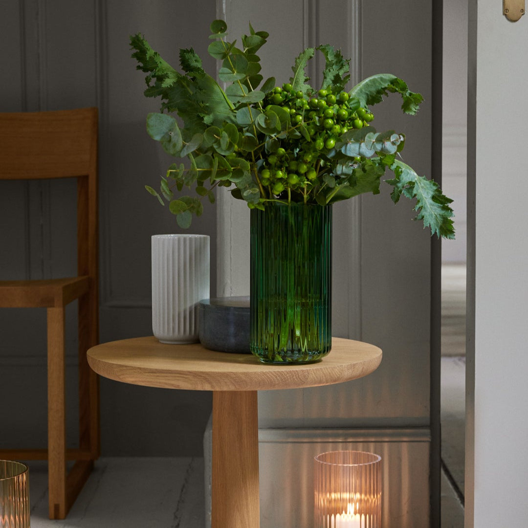 Lyngby Porcelain Glass Vase 20.5 Green