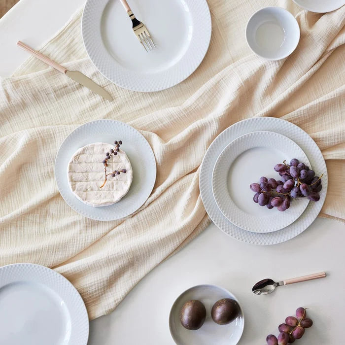 Lyngby Porcelain Rhombe Plate 21 White