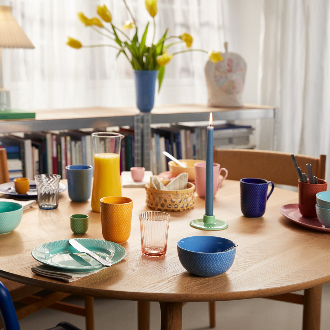 Lyngby Porcelain Rhombe Bowl 13 Blue