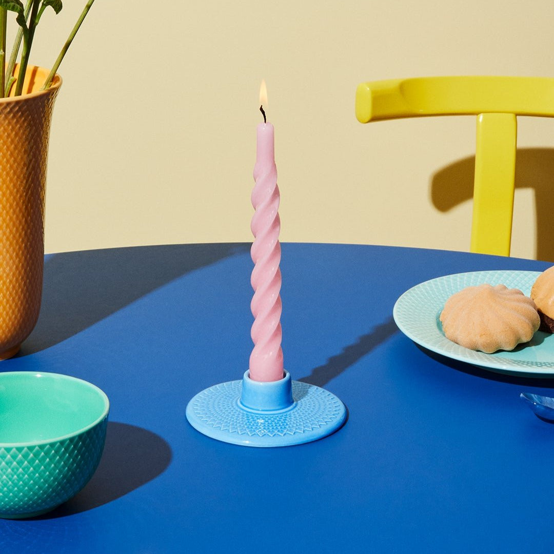 Lyngby Porcelain Rhombe Candle Holder