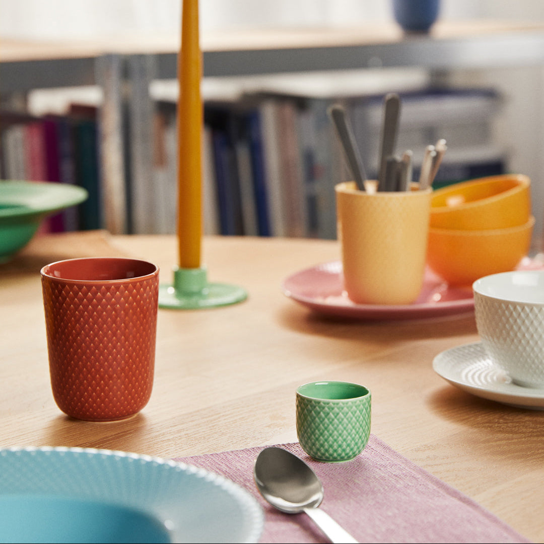 Lyngby Porcelain Rhombe Egg Cup