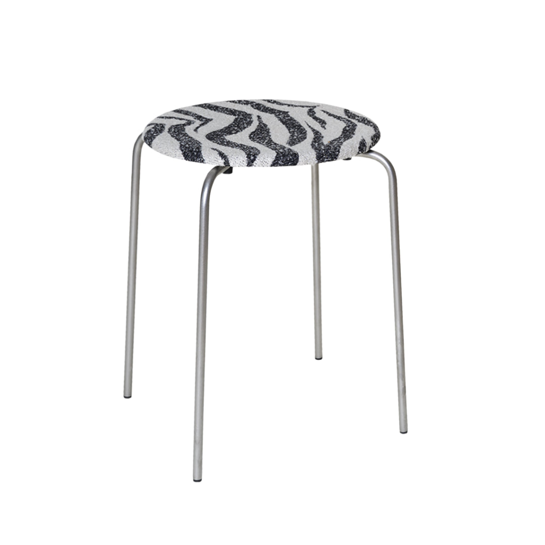 Frama Petit Rond Stool - Zebra Seat - Batten Home