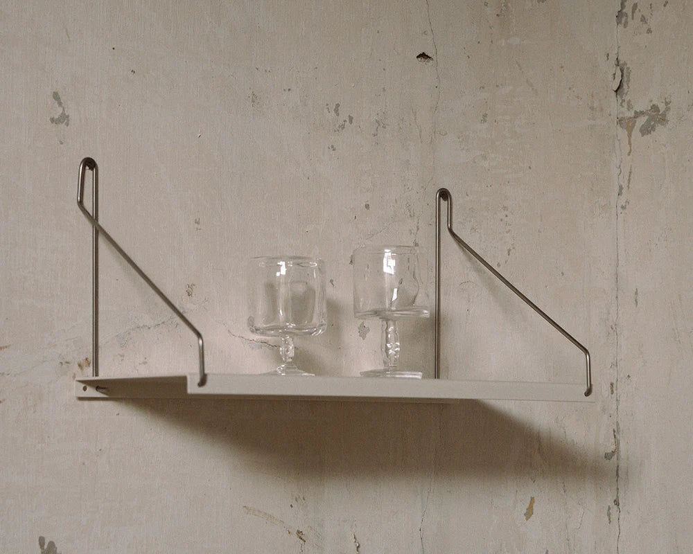 Single Shelf - Warm White Steel