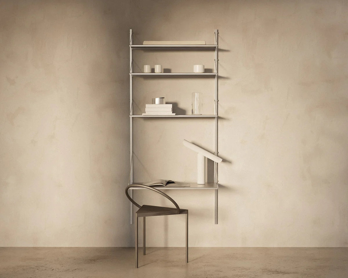 Shelf Library Desk Section │ H72 │ Stainless Steel