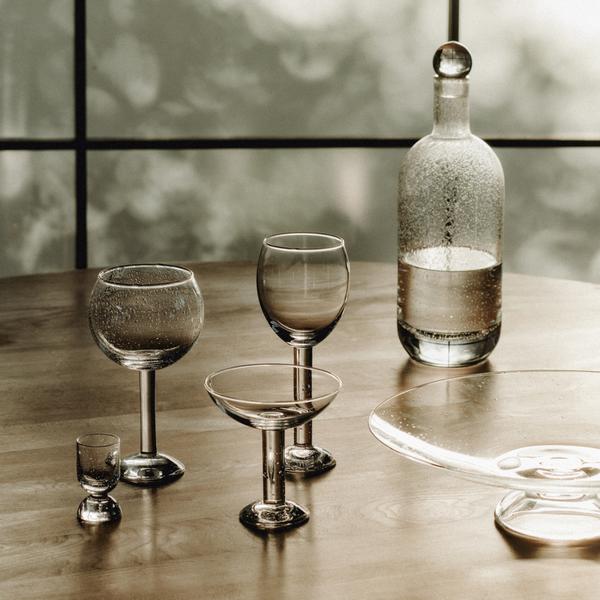 Bubble Glass - Water - Tall - Plain Top