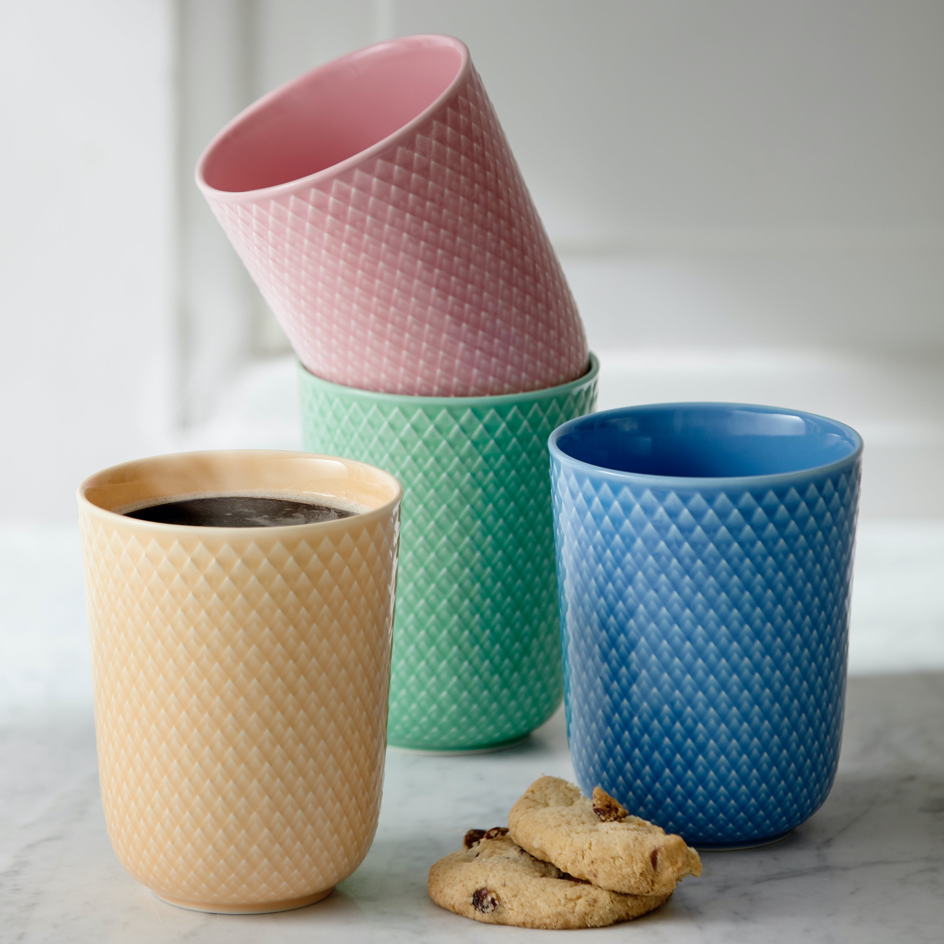 Lyngby Porcelain Rhombe Mug