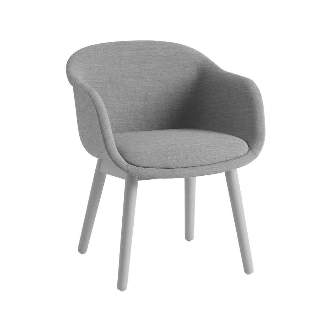 Fiber Conference Armchair - Wood Base