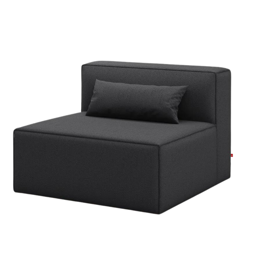 Mix Modular Armless Chair Mowat Raven - Gus Modern at Batten Home