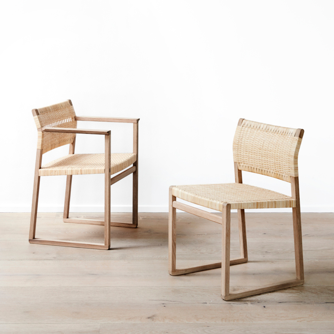 BM62 Armchair - Natural Cane Wicker