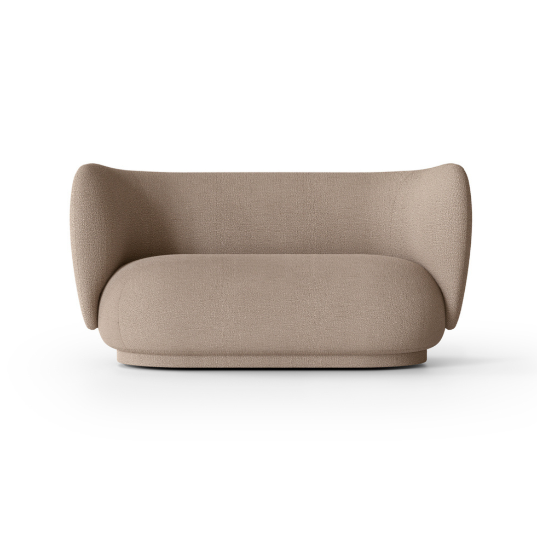 Rico 2-Seater Sofa - Bouclé Sand