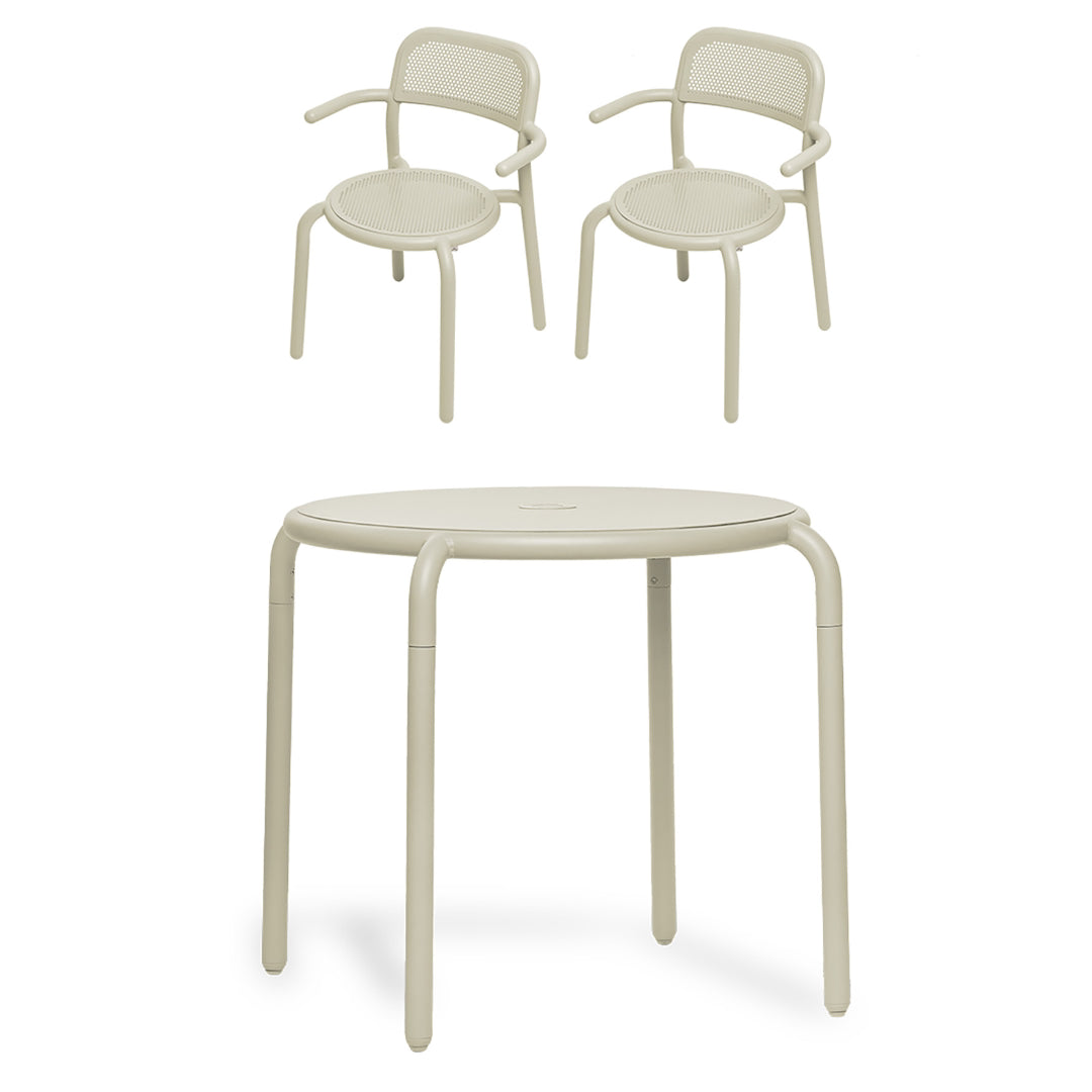Toni Bistreau Table Set w/ 2 Armchairs