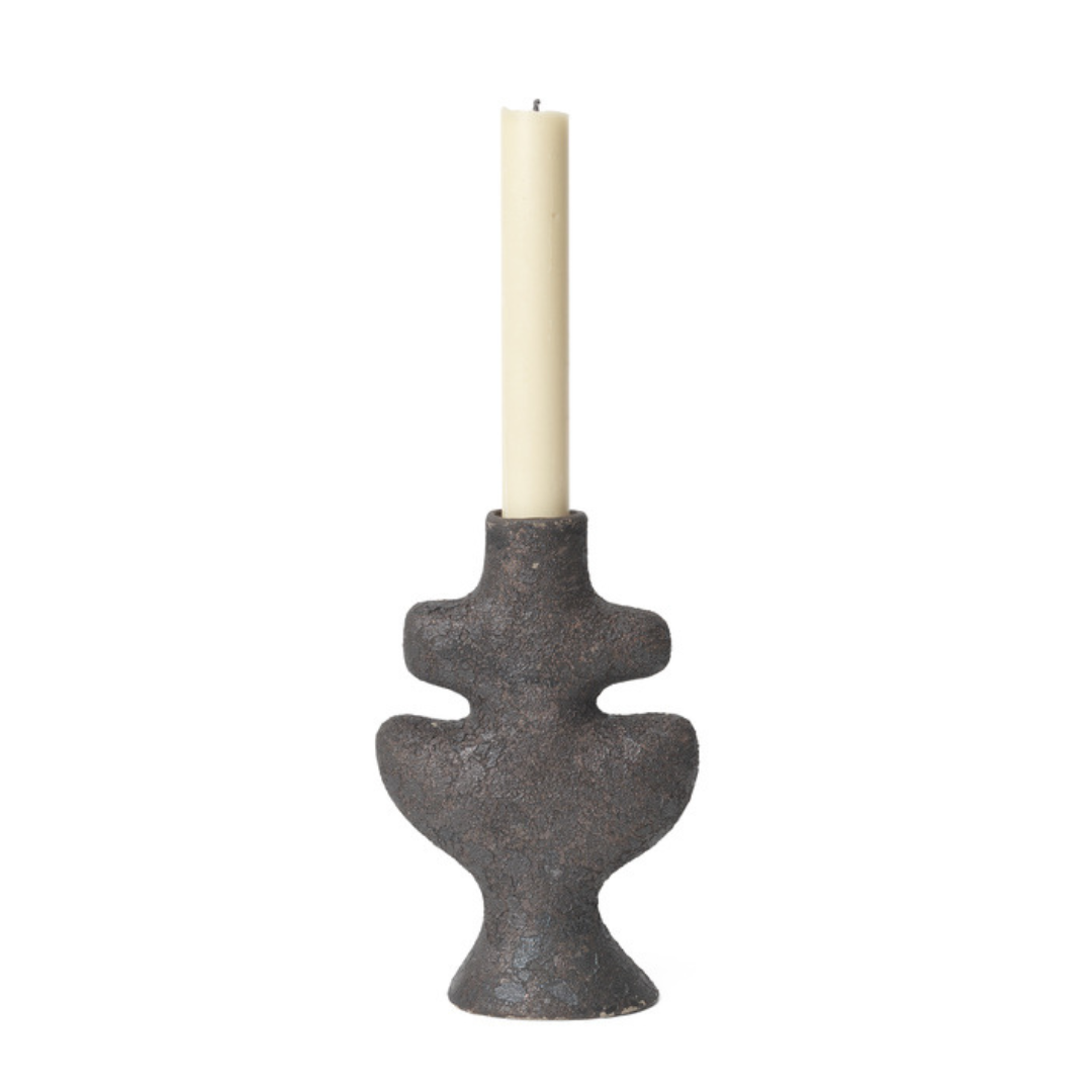 Yara Candle Holder - Small - Rustic Iron