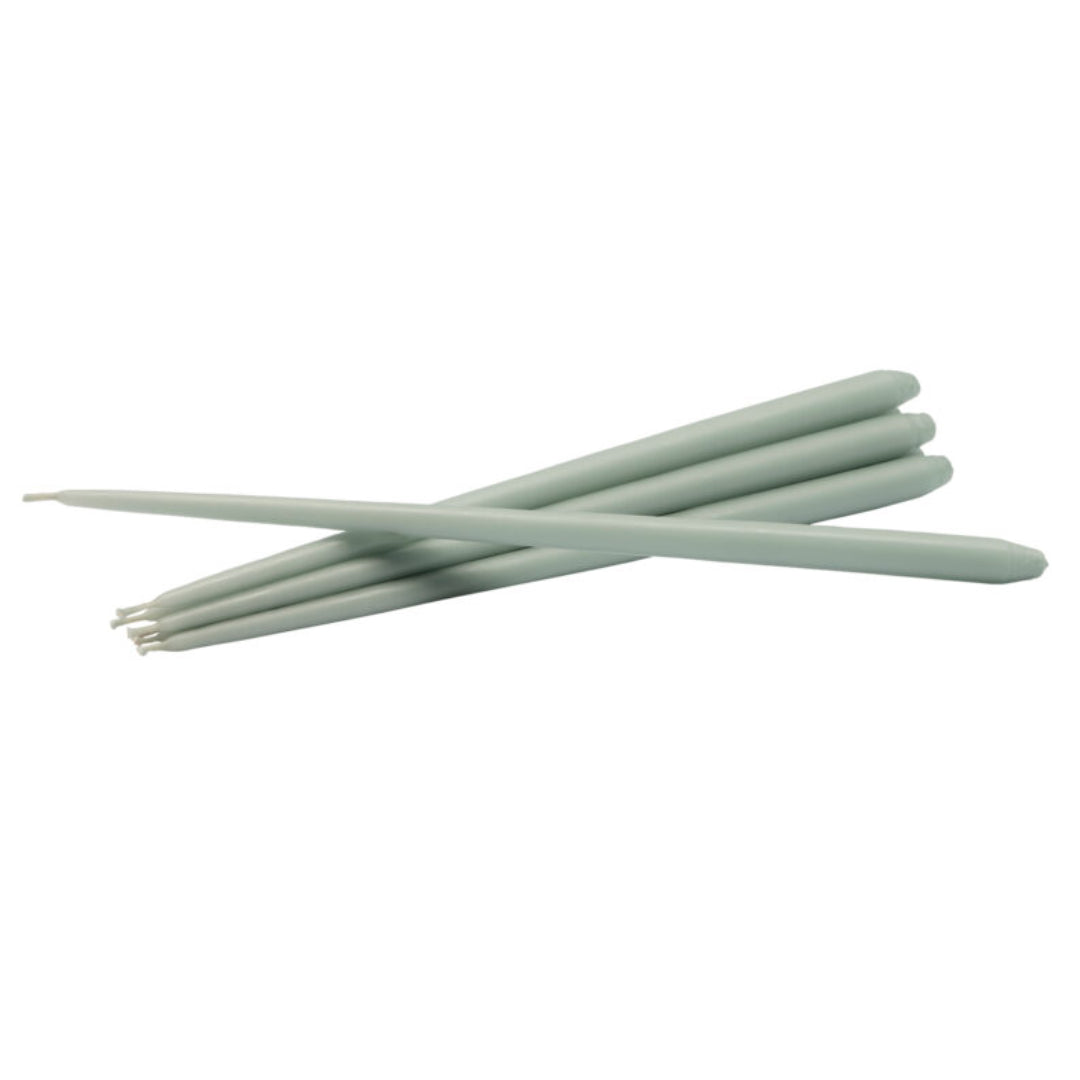 STOFF Nagel Taper Candle by Ester & Erik, Dusty Mint, Set of 6