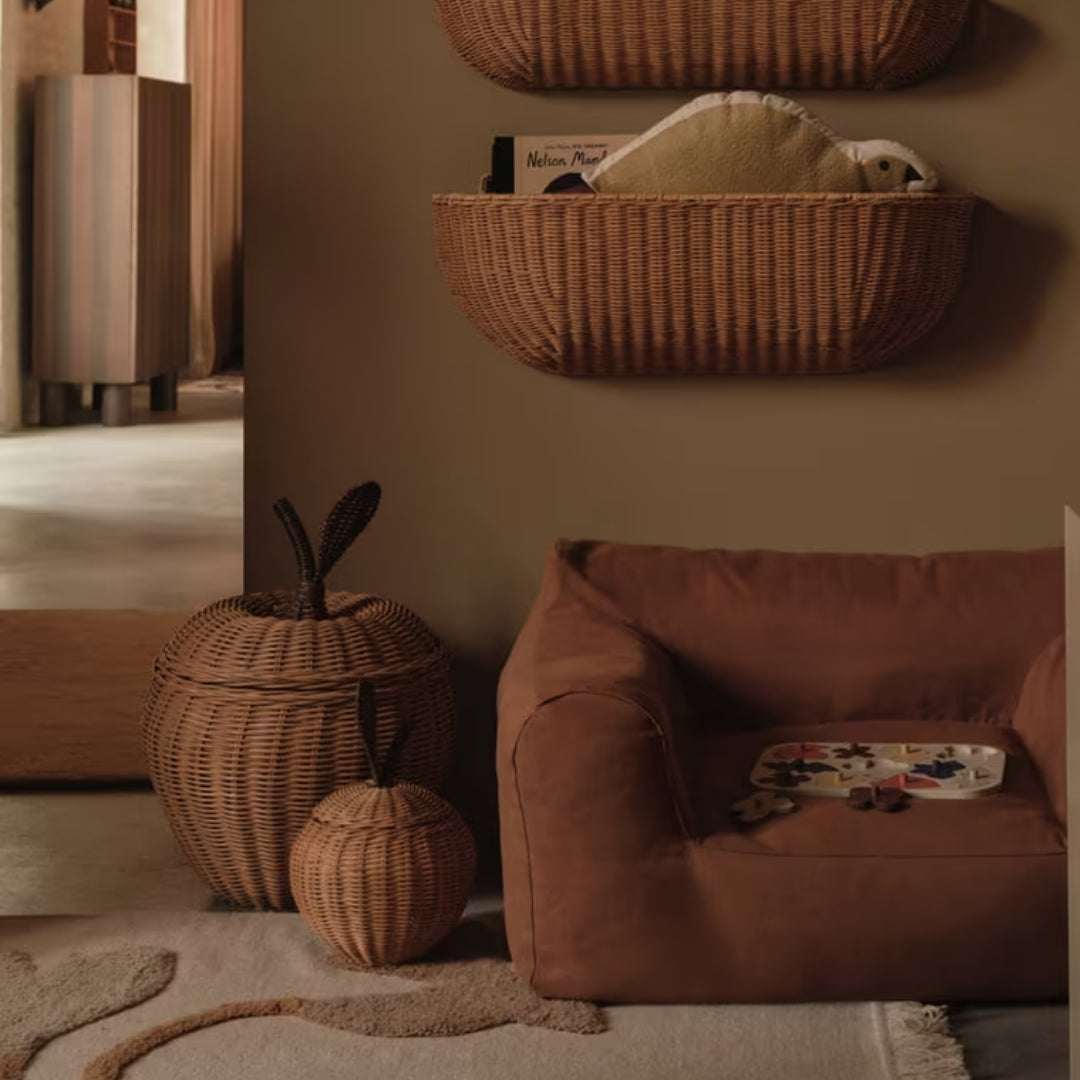 Apple Braided Storage Basket - Batten Home