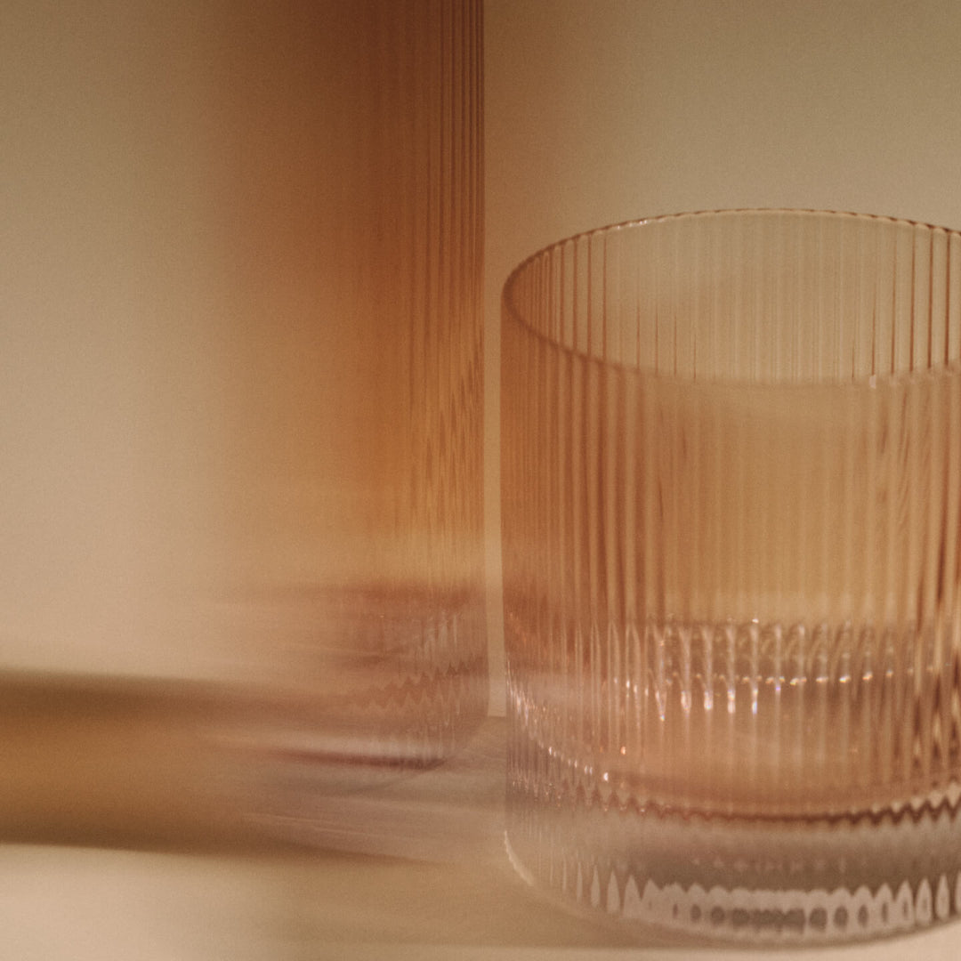 Ferm Living Ripple Tumbler Glasses - Set of 2 - Blush - Batten Home