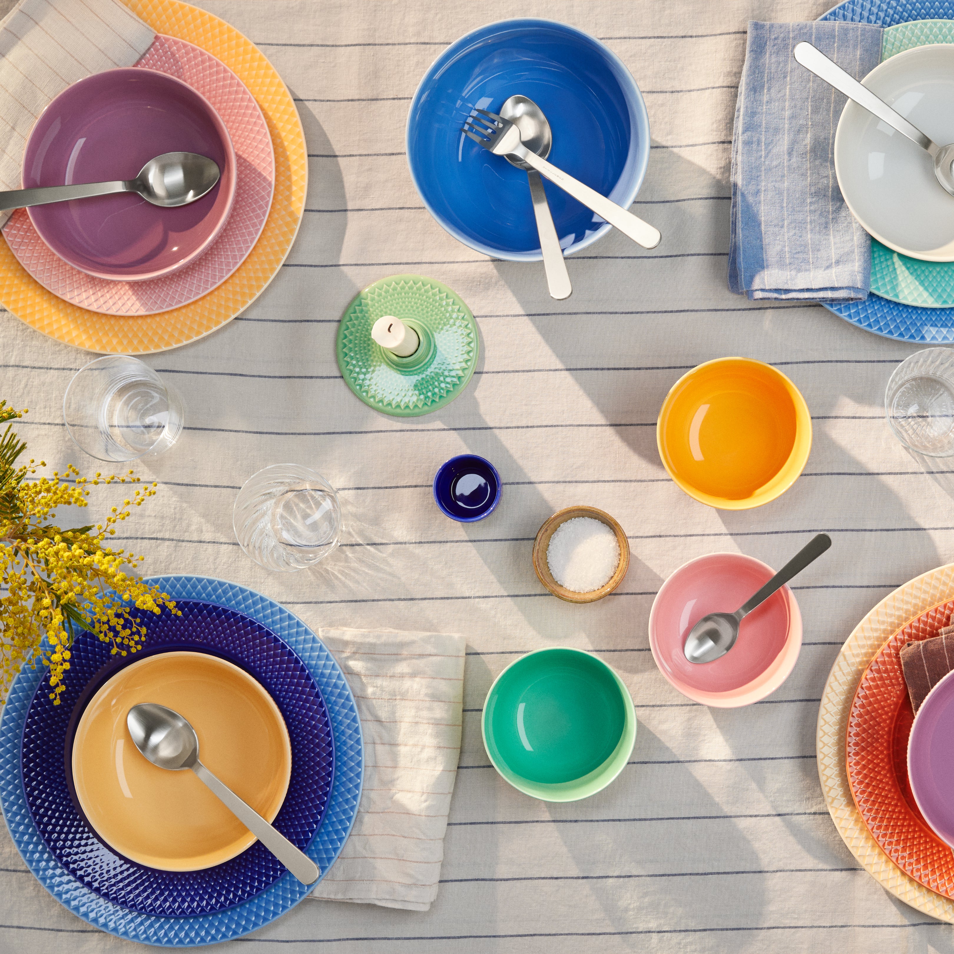 Lyngby Porcelain Rhombe Bowl 15.5 Purple