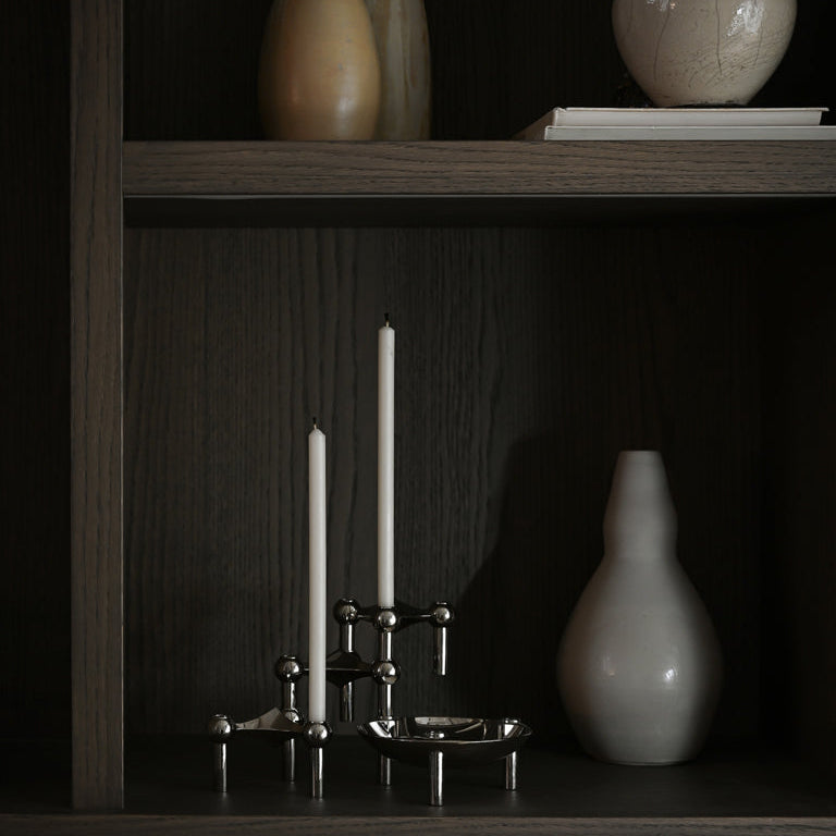 STOFF Nagel Candle, Cream, Set of 8