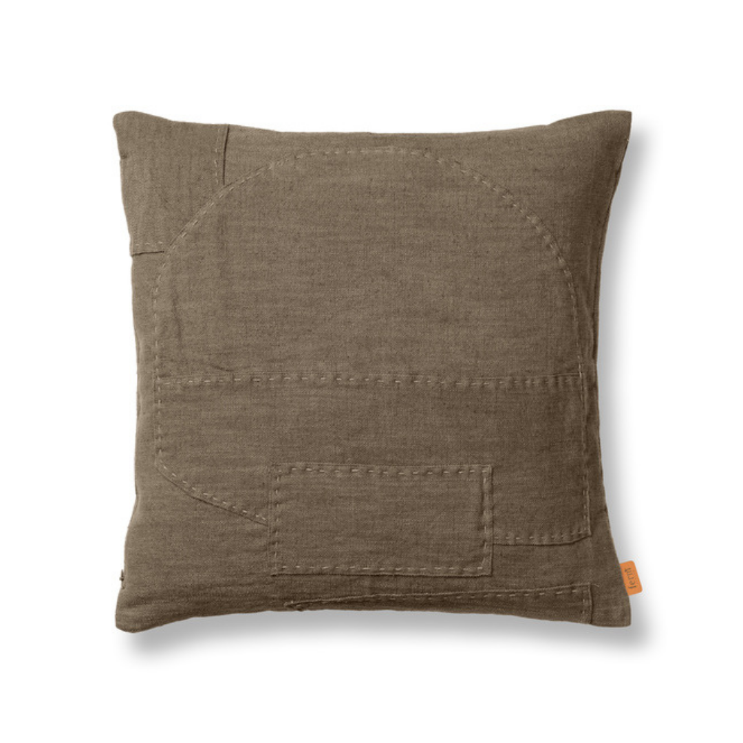 Darn Cushion - Dark Taupe
