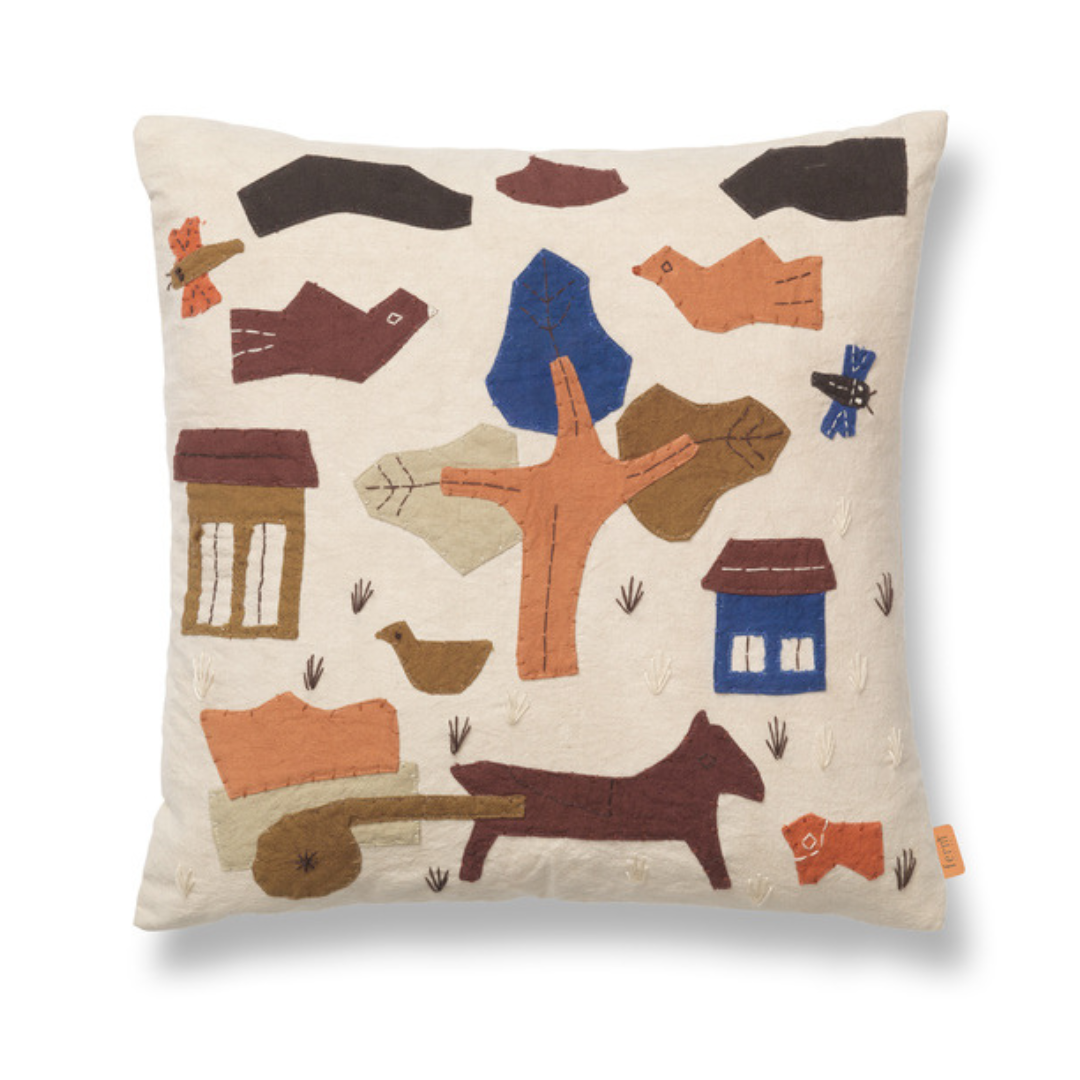 Village Cushion - Off-White