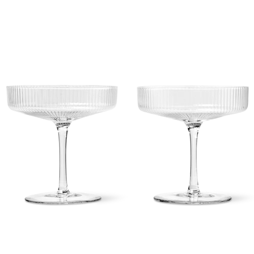 Ripple Champagne Glasses - Batten Home