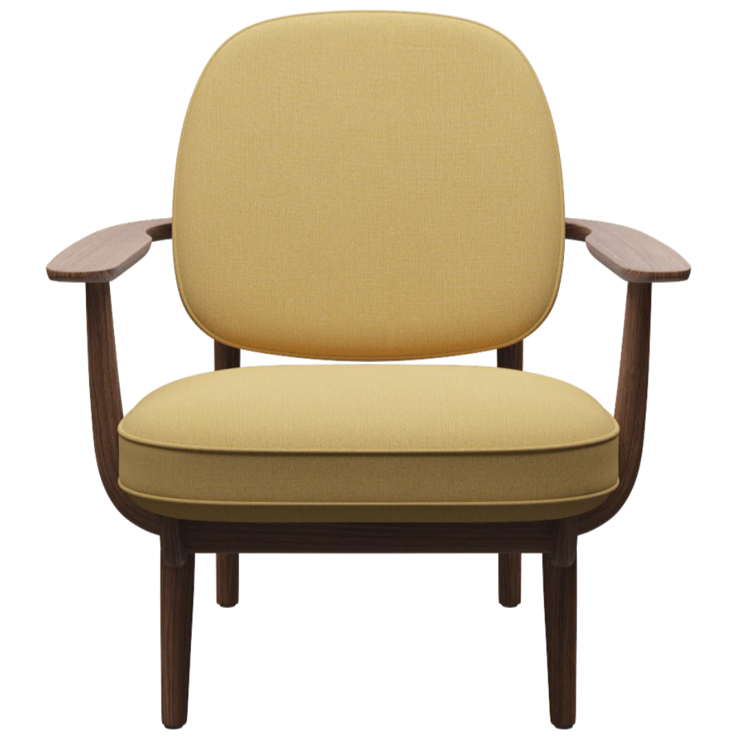 Fritz Hansen Fred Lounge Chair - Walnut Stained Oak - Batten Home