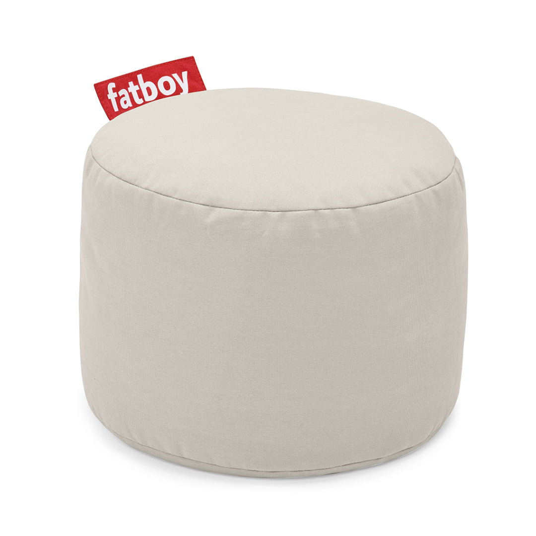 Point Stonewashed Pouf Ottoman
