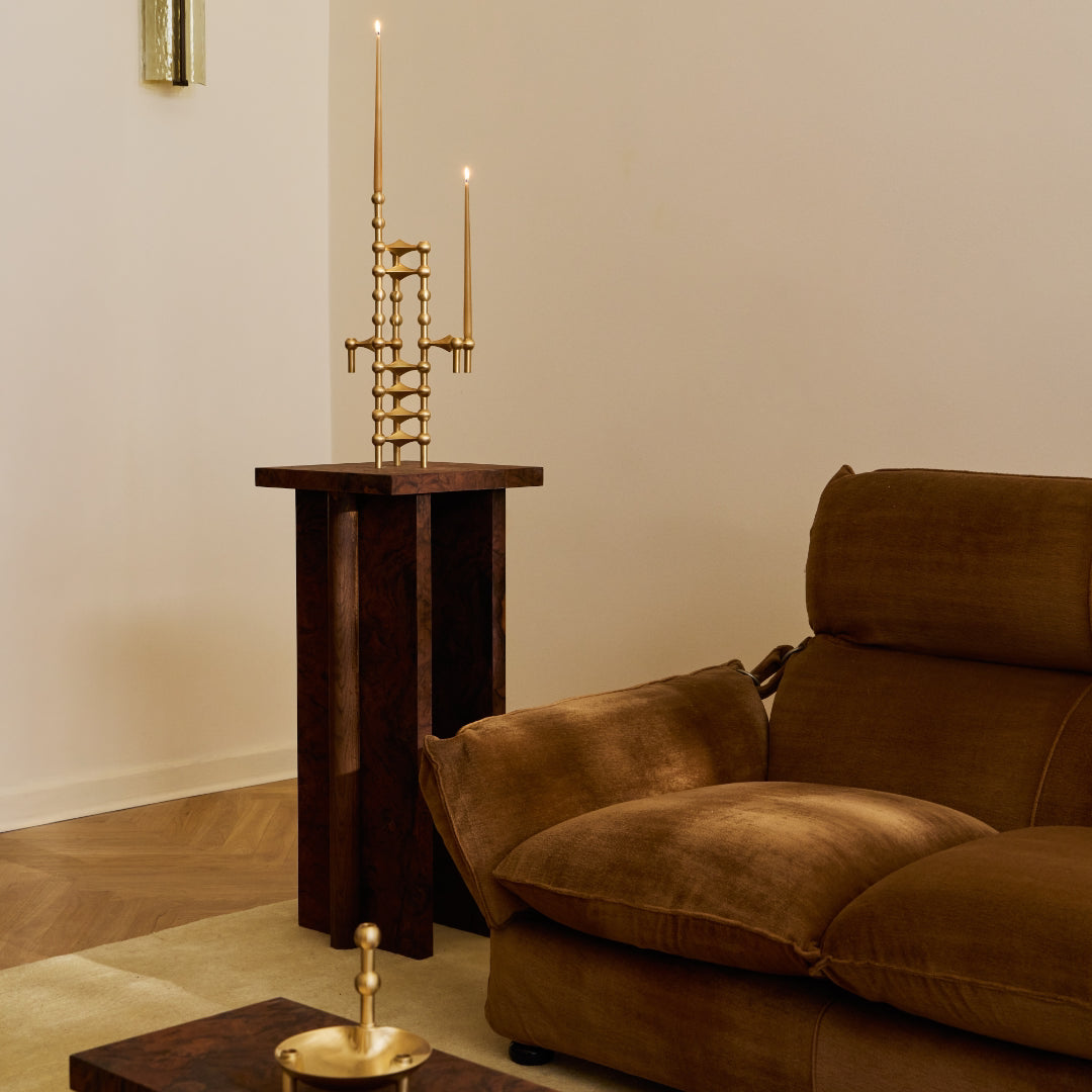 STOFF Nagel Vase, Brushed Brass - Batten Home