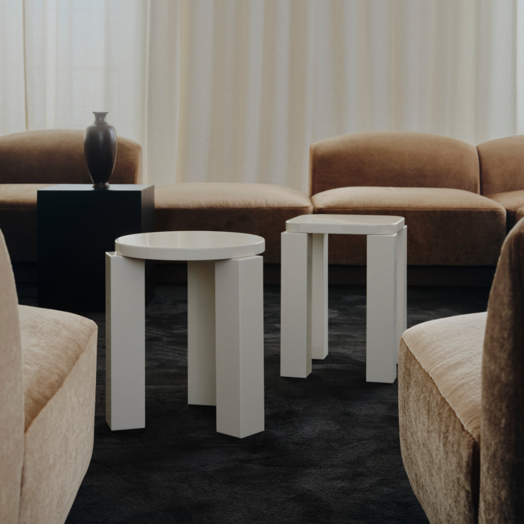 New Works Atlas Stool Round, Lacquered | Batten Home