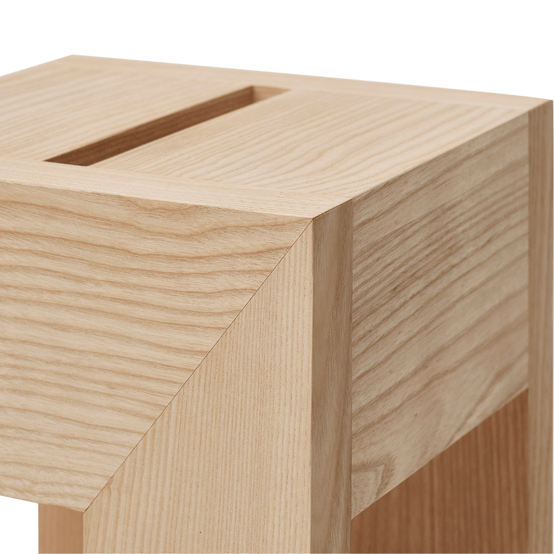 Form and Refine Monolith Side Table, Ash - Batten Home