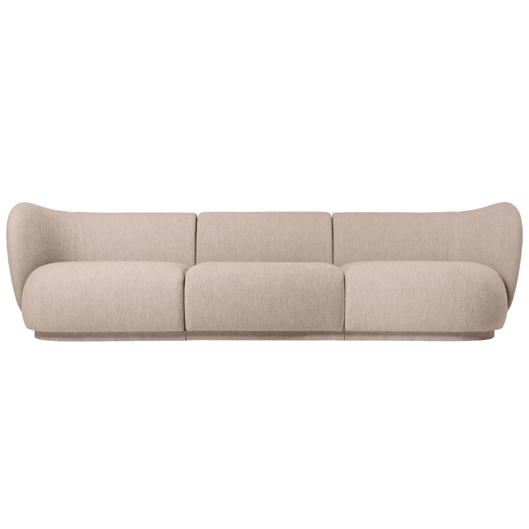 Rico Modular Sofa - Armrest Left - Soft Bouclé - Natural