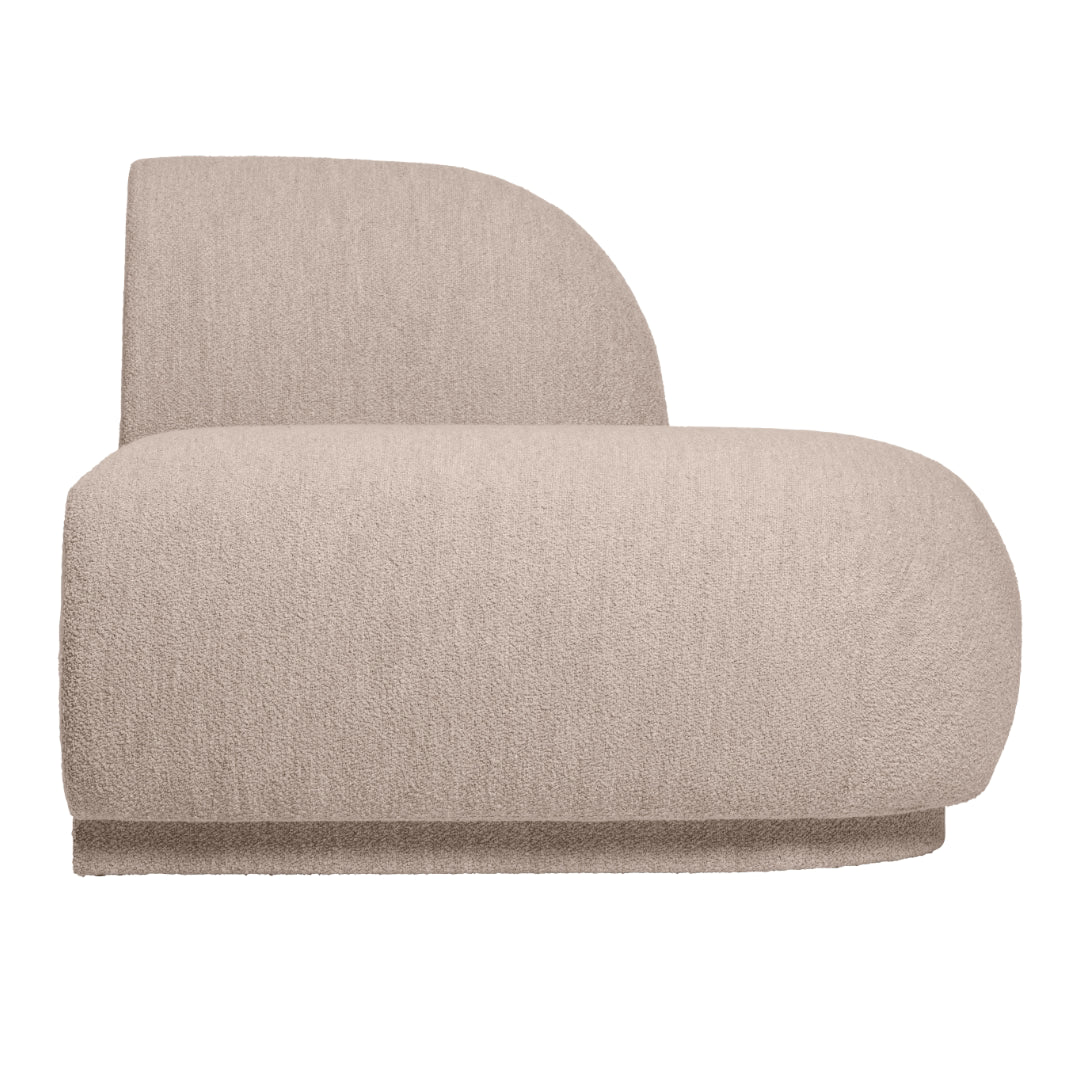 Rico Modular Sofa - Open End Right - Soft Bouclé - Natural