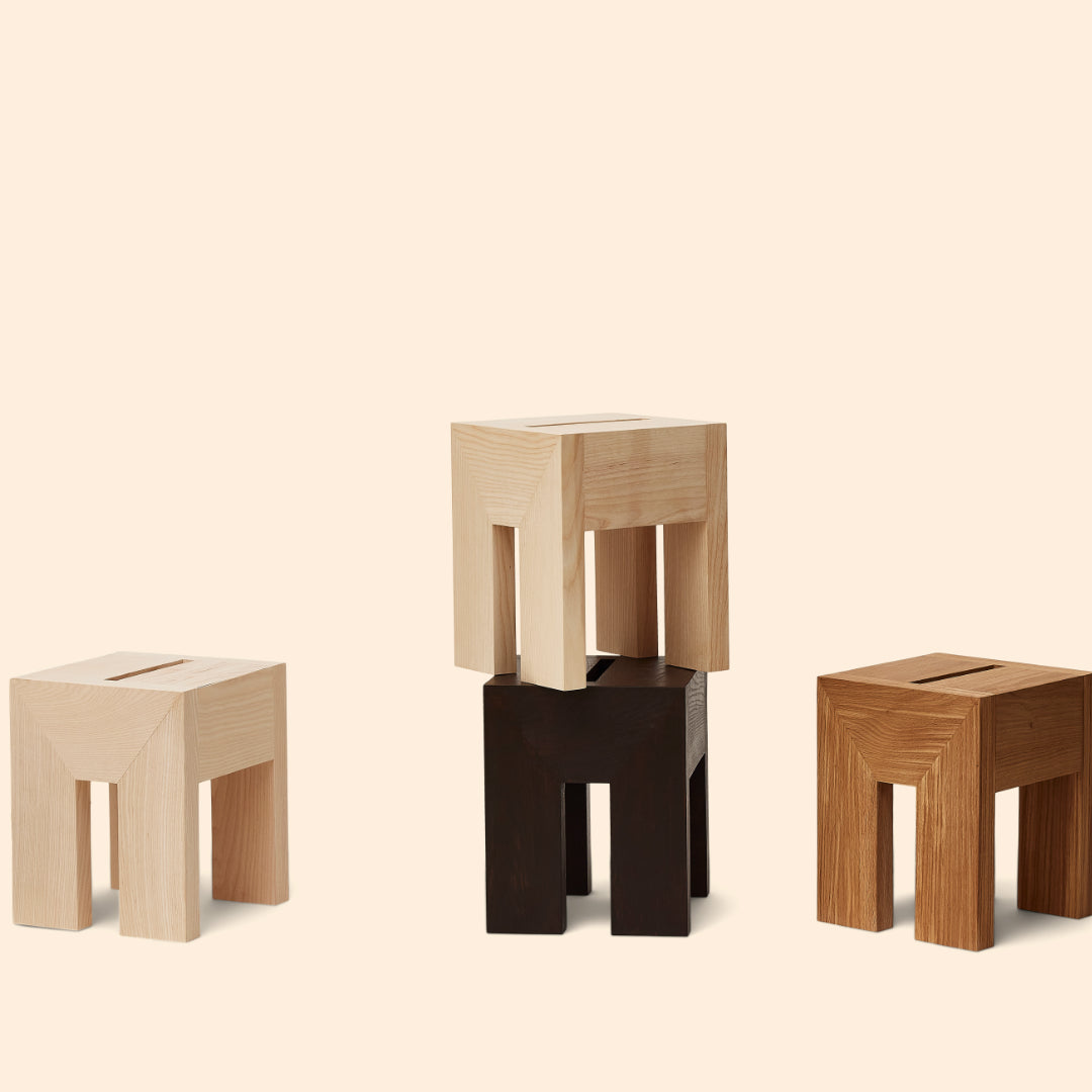 Form and Refine Monolith Side Table, Ash - Batten Home
