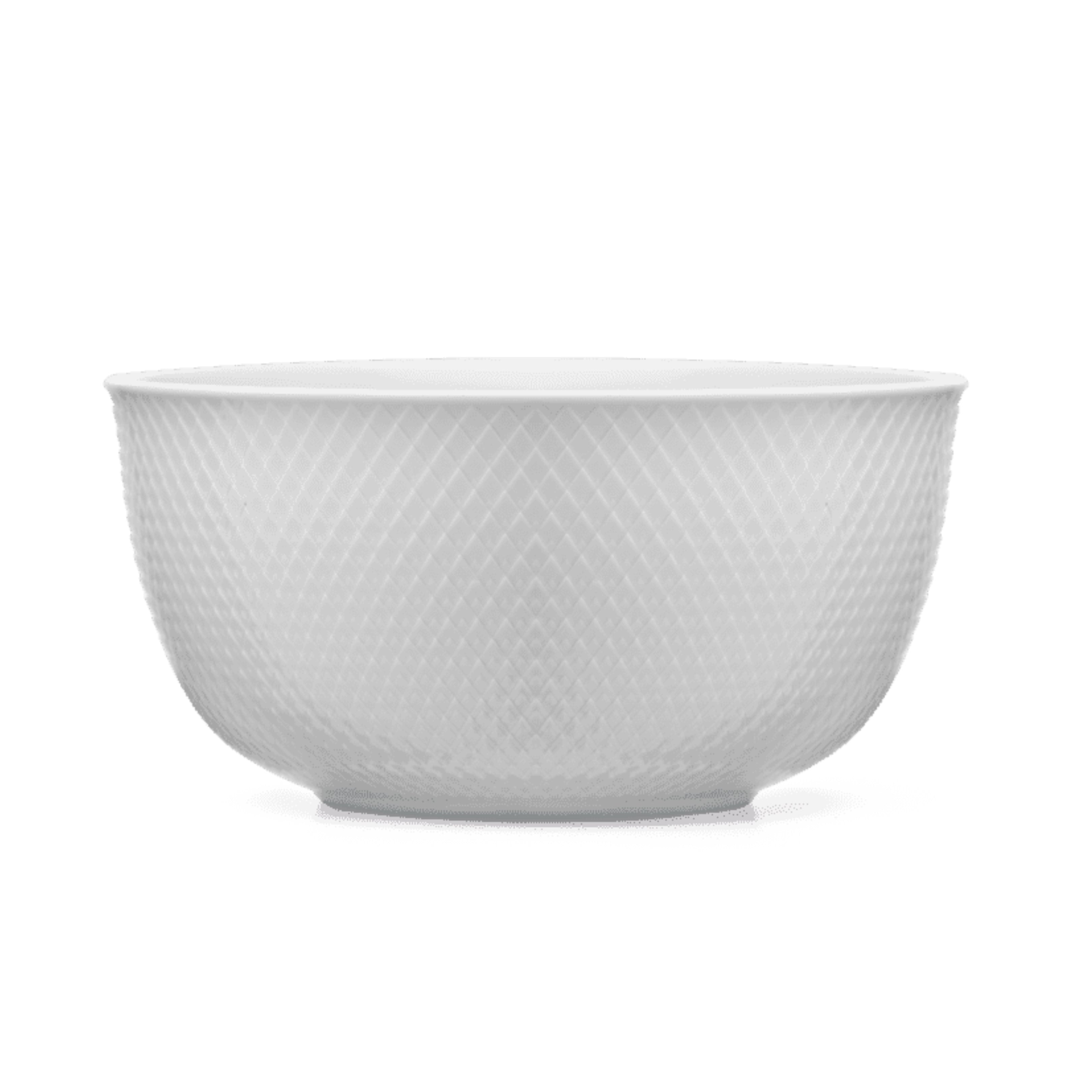 Lyngby Porcelain Rhombe Serving Bowl 22 White