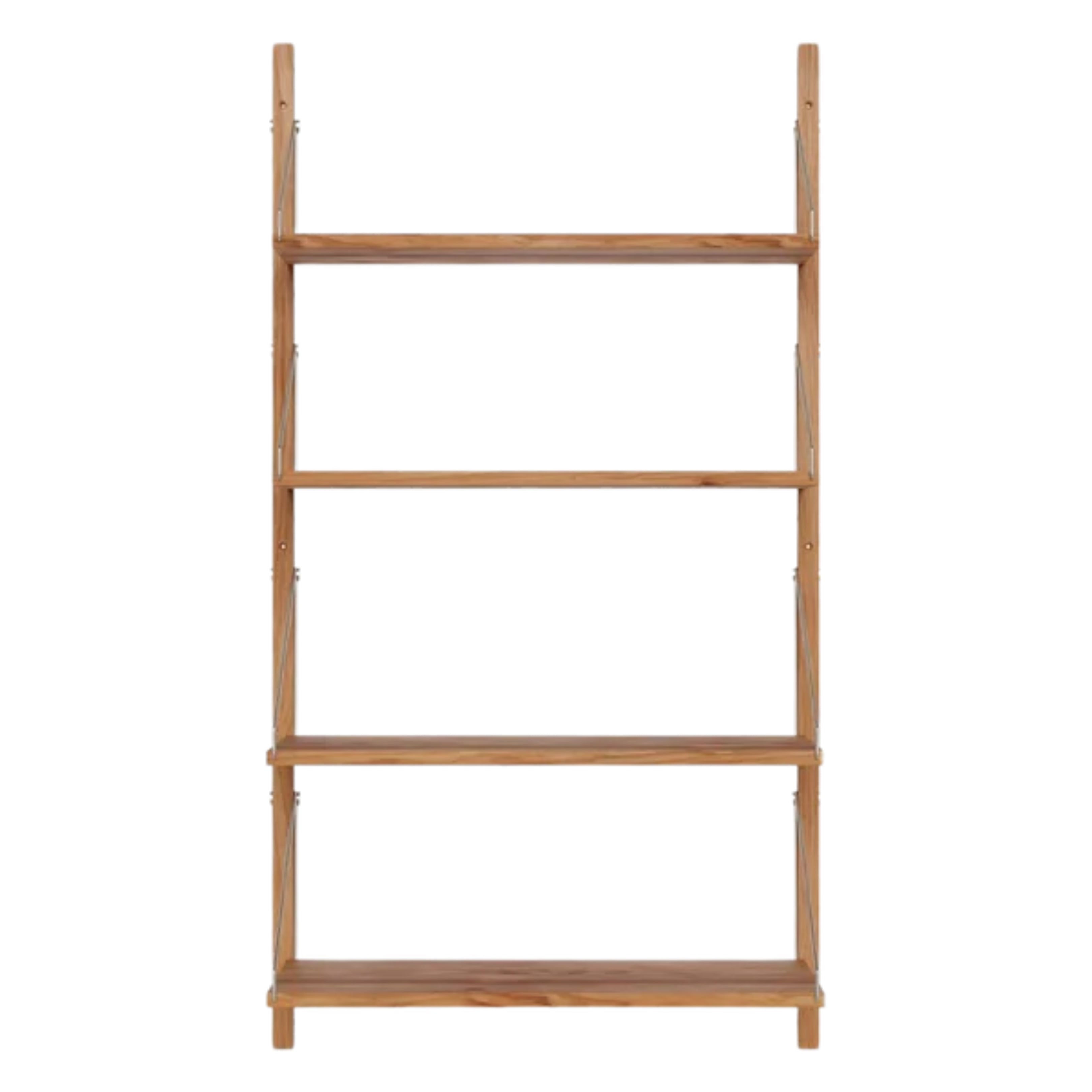 Shelf Library Single Section │ H45.2 │ Natural Oak