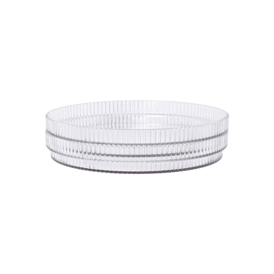 Ferm Living Ripple Kids Plates - Set of 2 - Clear - Batten Home