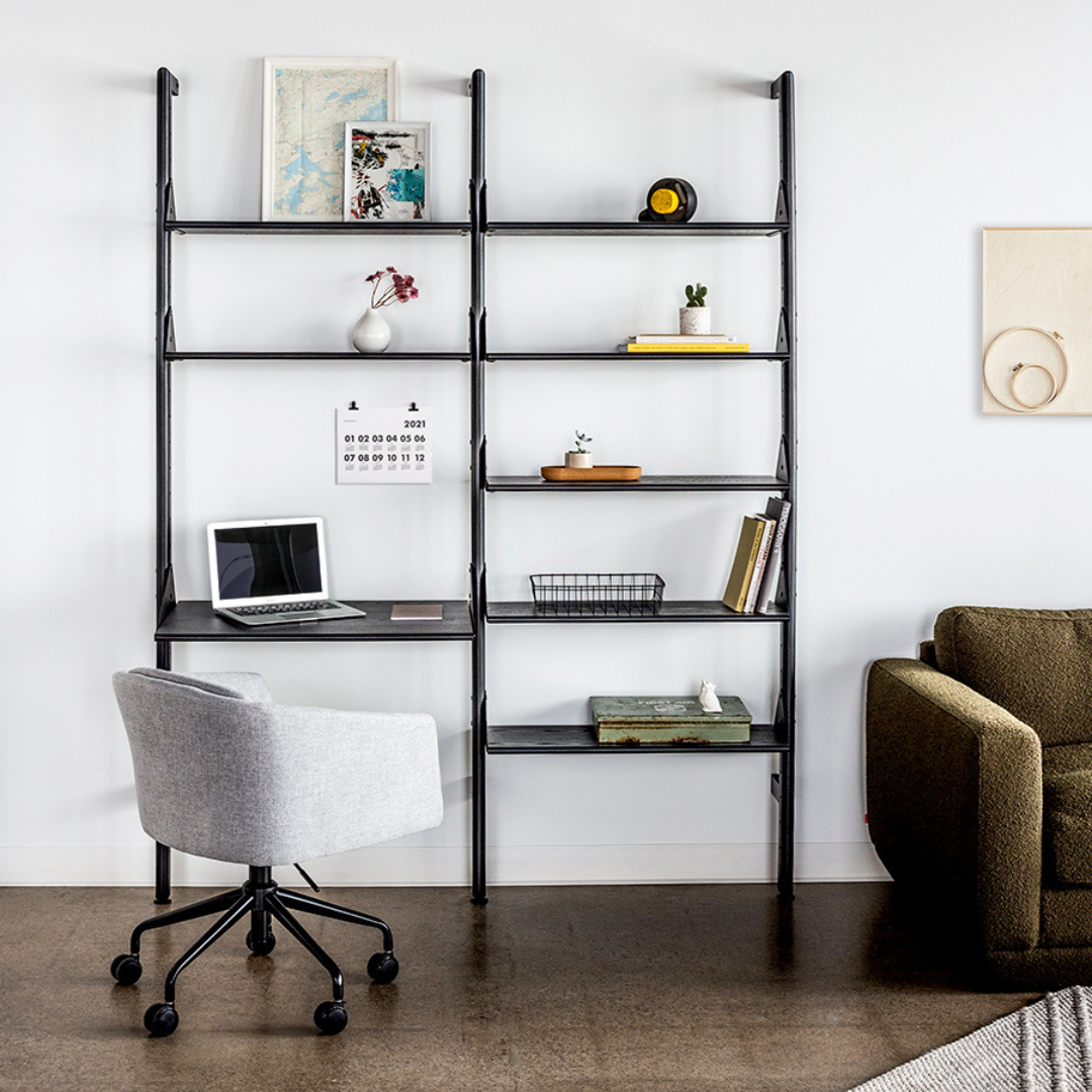 Branch-2 Shelving Unit with Desk