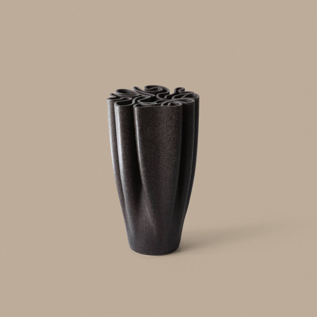 Ferm Living Dedali Vase - Dark Brown - Batten Home