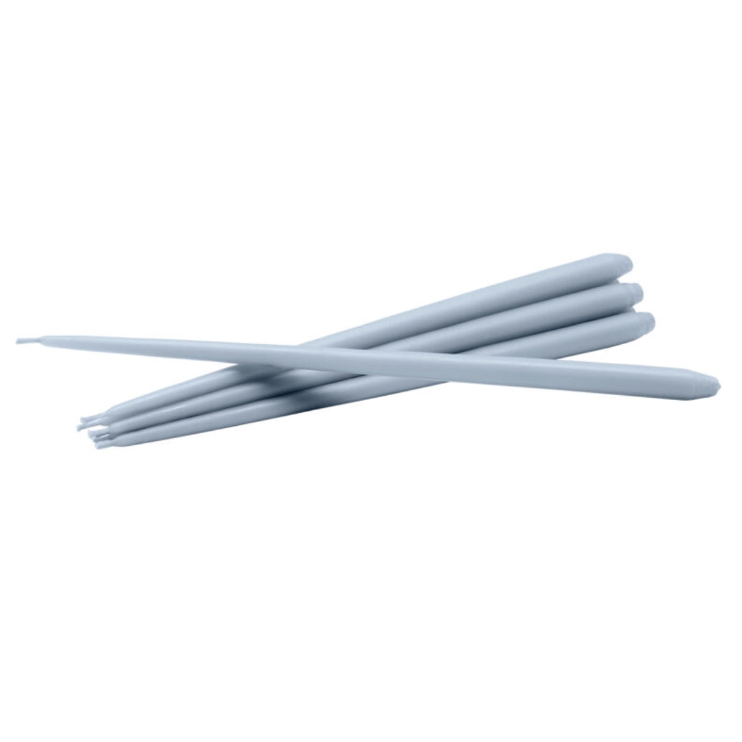 STOFF Nagel Taper Candle by Ester & Erik, Sky Blue, Set of 6