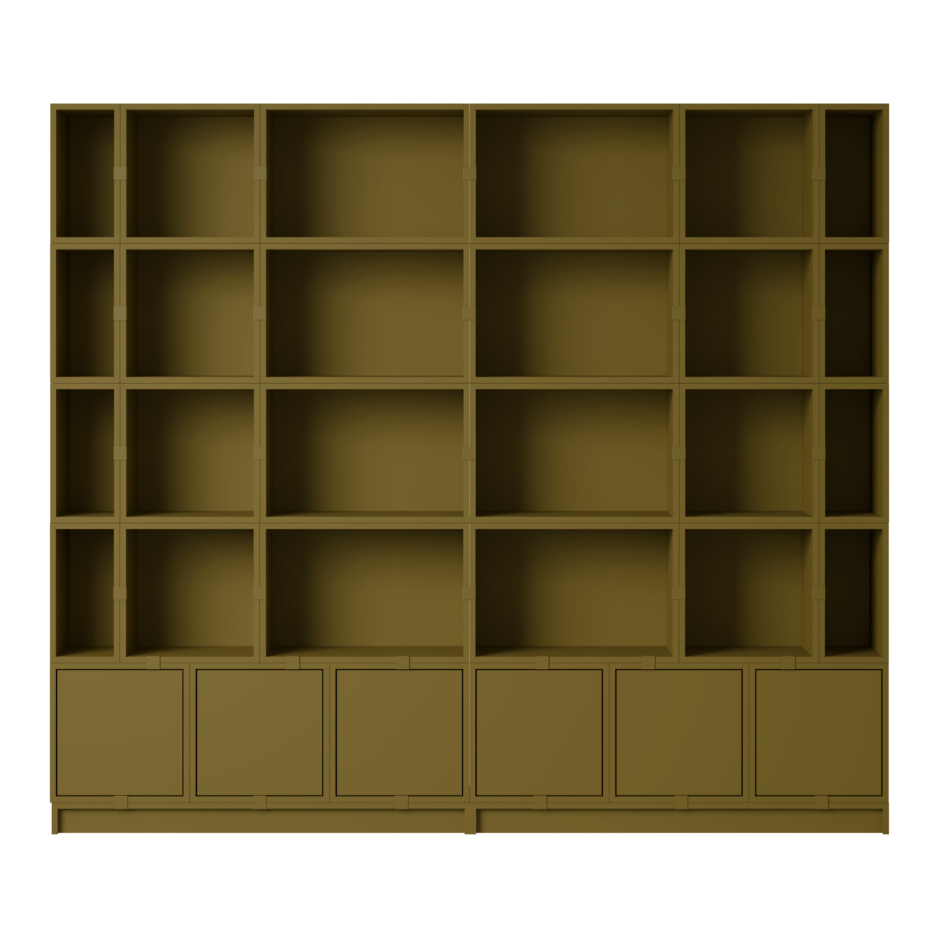 Stacked Storage System | Bookcase | Configuration One - Batten Home