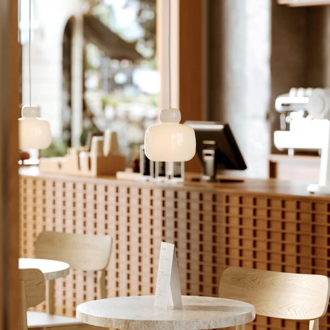 WOUD Stone Pendant Lamp - Glass - Batten Home