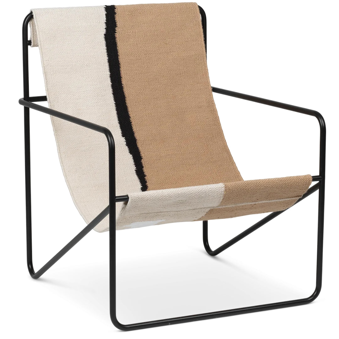 Ferm Living Desert Lounge Chair - Black - Batten Home Ferm Living Desert Lounge Chair - Black - Batten Home