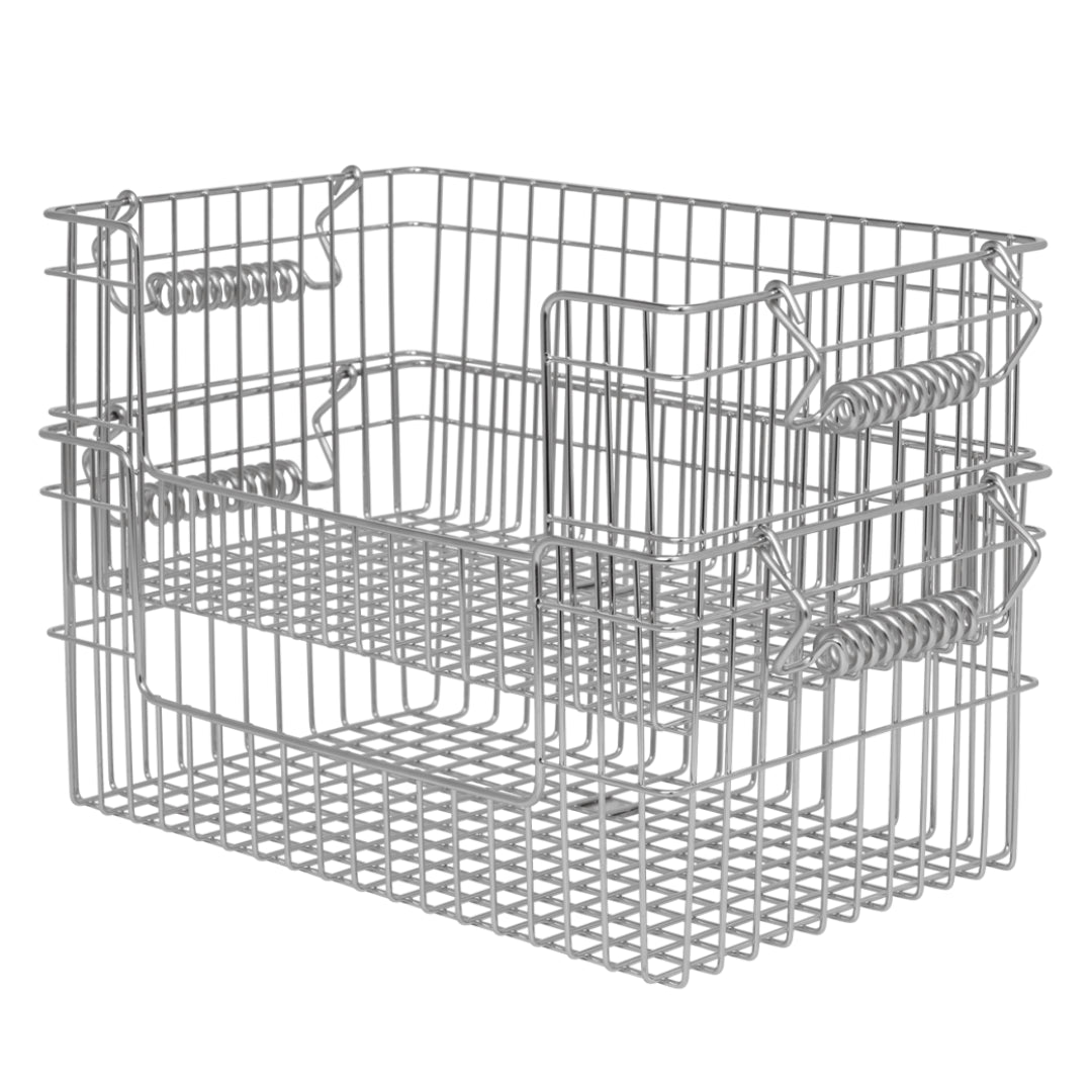 Ferm Living Cala Open Stackable Basket - Set of 2 - Batten Home