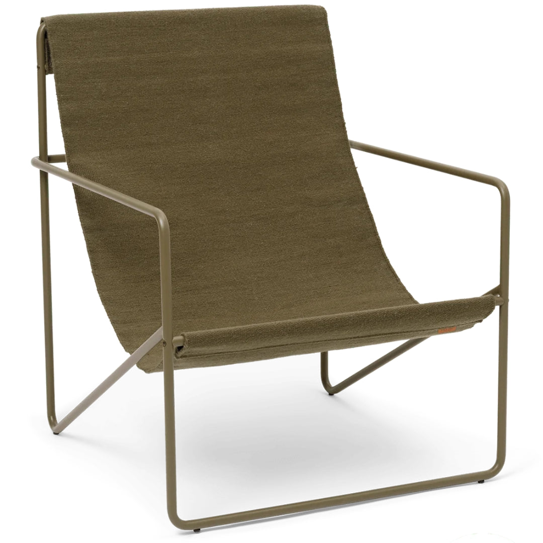 希少　ferm LIVING Desert Lounge Chair Ferm Living Desert Lounge Chair - Olive - Batten Home