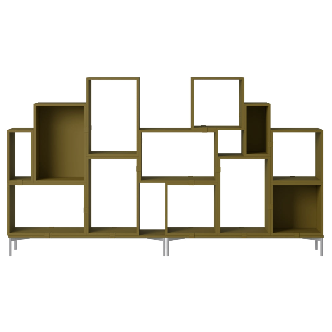 Stacked Storage System | Bookcase | Configuration Three - Batten Home