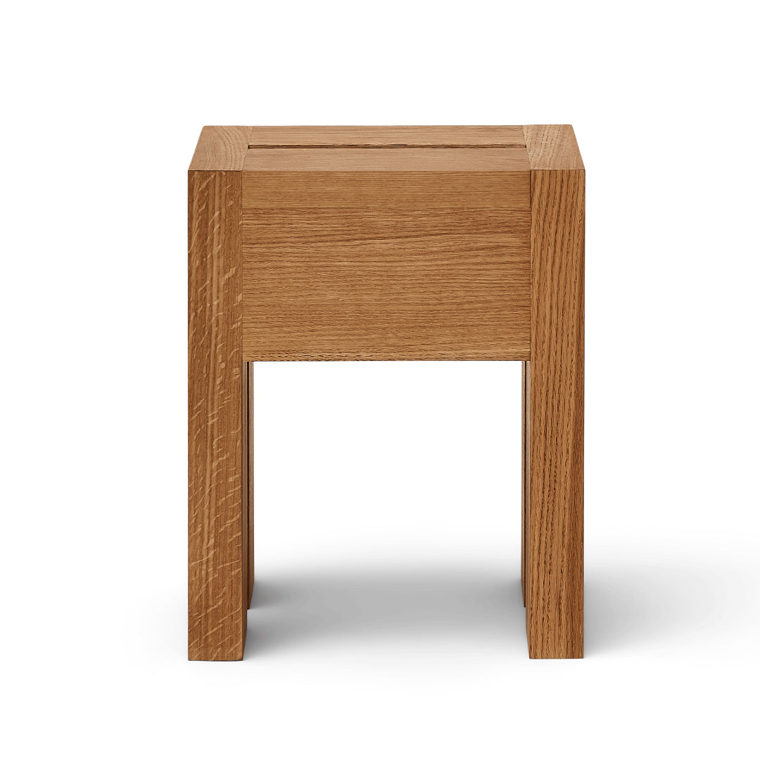 Form and Refine Monolith Side Table, Oak - Batten Home