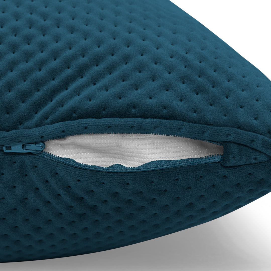 Square Recycled Royal Velvet Accent Pillow