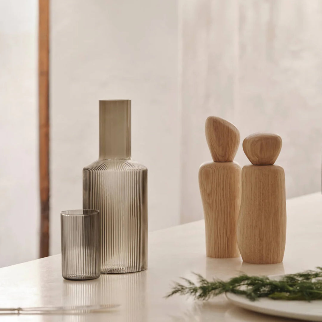 Ripple Carafe in Smoked Grey - Batten Home