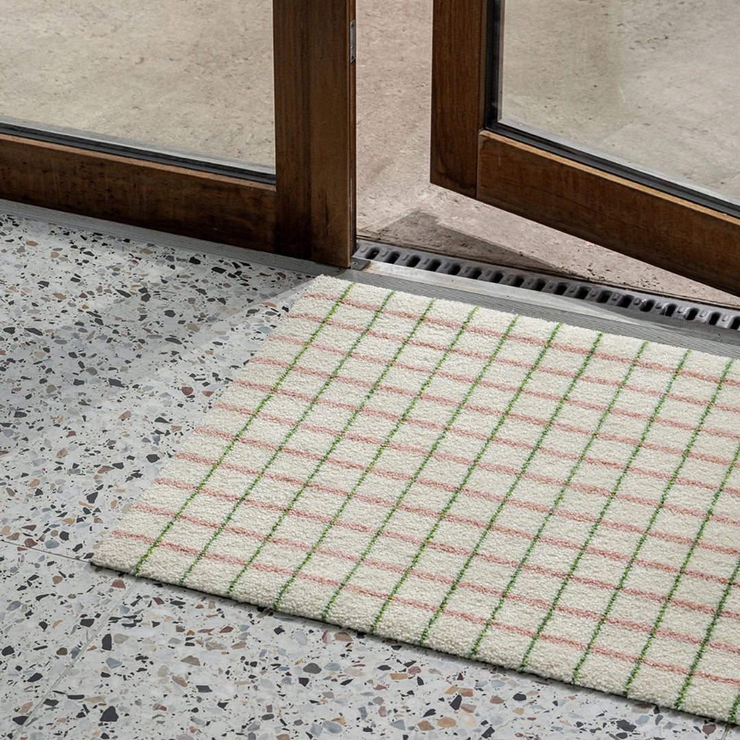 Grid Floor Mat - Lime Candycane