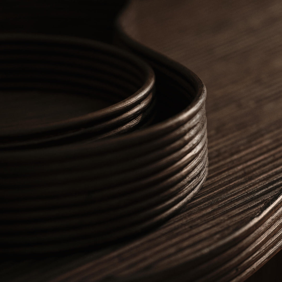 Isola Trays - Set of 2 - Dark Stained
