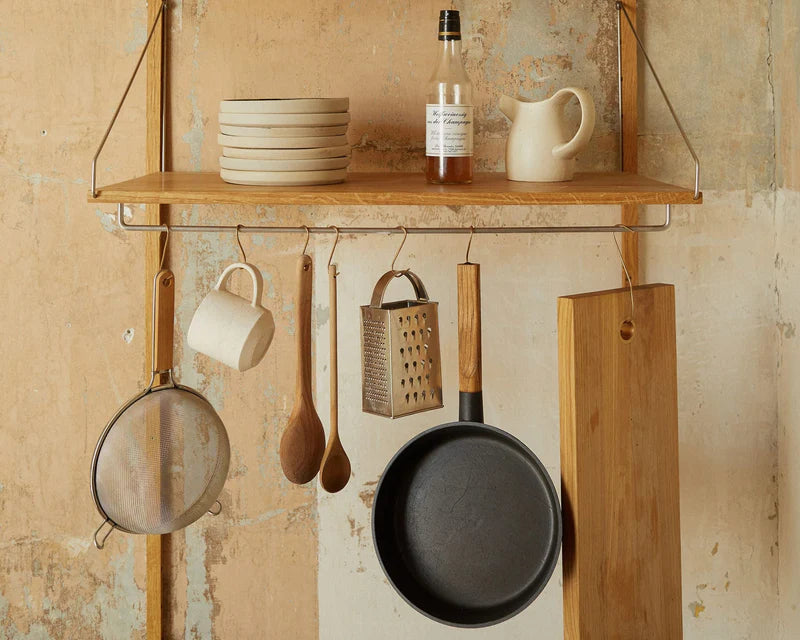 Shelf Library Hanger Section │ H72 │ Natural Oak